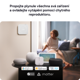 tado° Smart Thermostat X propojený s chytrými reproduktory přes Matter